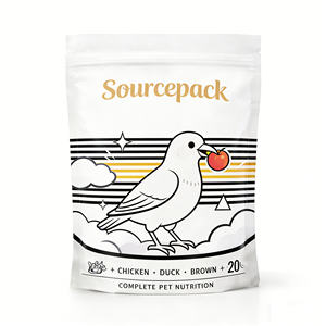 Kantong Mono PE Transparan untuk Wadah Nutrisi Hewan Peliharaan yang Dapat Ditutup Kembali, untuk Program Pasokan Makanan Hewan Peliharaan - Product Image 2