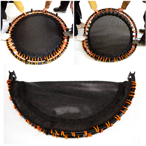 Fabricant professionnel de trampolines pliables ronds de 45 pouces avec barre de maintien, trampolines de fitness <span class=keywords><strong>sans</strong></span> ressorts pour adultes - Product Image 3