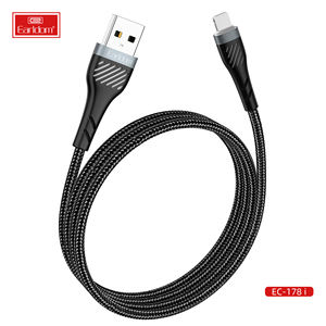 Câble de charge USB Type-C EARLDOM en alliage d'aluminium tressé, câble de données de charge rapide pour téléphone portable IOS ordinateur - Product Image 1