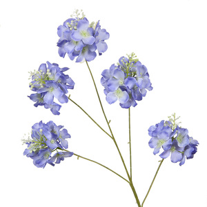 Fleurs d'hortensia artificielles Gong Xia, 5 têtes, fleurs en soie, branche unique, décoration de mariage et de maison - Product Image 1