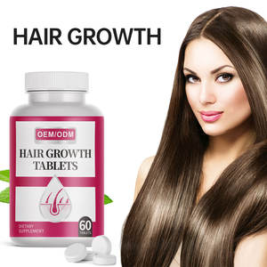 Suministro de fábrica, precio bajo, suplemento alimenticio natural para la salud, tabletas de <span class=keywords><strong>crecimiento</strong></span> rápido del cabello para hombres y mujeres - Product Image 3