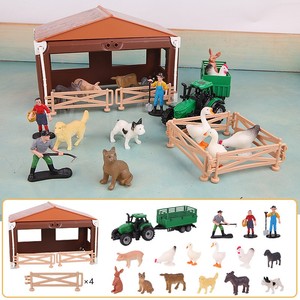 Jouets d'animaux de ferme en plastique pour enfants et filles, ensemble de <span class=keywords><strong>22</strong></span> pièces, jouets de simulation de jeu de rôle - Product Image 3