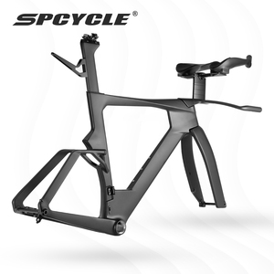Cadre de vélo de contre-la-montre en <span class=keywords><strong>carbone</strong></span> SPCycle TT928 Aero avec support UDH, boîtier de pédalier T47 et câblage entièrement intégré - Product Image 3