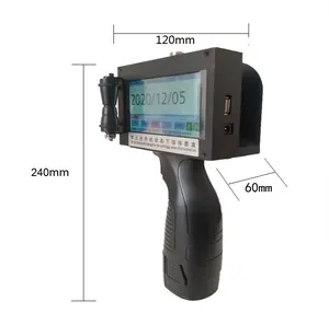 Imprimante à jet d'encre portative machine de codage pour imprimante à jet d'encre portative de carton semi-automatique