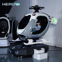 HEROVR Parc à Thème VR Excitant Jeu de Tir Montagnes Russes Simulateur d'Hélicoptère VR 9D à Vendre