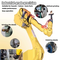 Máquina de Pulido Robótica Industrial para Acabado de Superficies de Grifos, Válvulas y Herrajes Metálicos