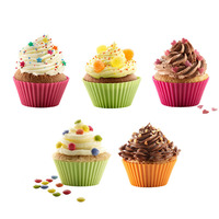 Back becher Pfannen Liner Muffin formen Cupcake Wieder verwendbare Back becher Liner Silikon Back becher