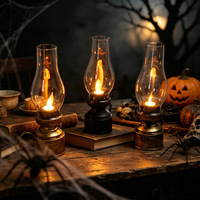 Lampe à bougie électronique LED, bougie votive, veilleuse de Noël, fonctionne à piles, résistante à l'eau, décorations écologiques