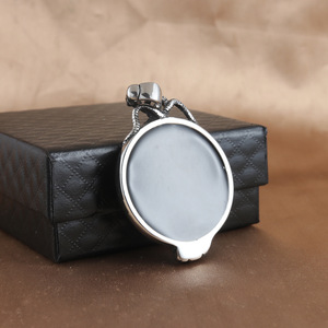 Stainless Steel <b>Magic</b> Mirror Pendant With Buddha Statue Design Unisex Punk Retro Necklace Gift 231091 - Product Image 4