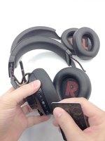 Coussinets d'oreille de remplacement en cuir protéiné et mousse à mémoire de forme, anti-bruit, pour JBL QUANTUM100 Q200 Q300 Q400 Q600 Q800