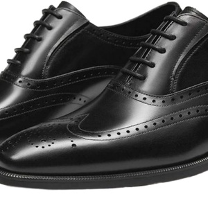 Chaussures Oxford de mariage formelles pour hommes, en cuir véritable de luxe, faites à la main, avec design perforé au laser, style vintage, confortables - Product Image 3