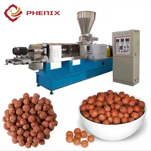 High Quality Automatic Twin Screw Extruded Corn Puff Snack Cheese Ball Making Machine