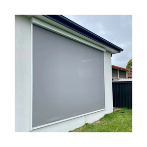 <span class=keywords><strong>Tende</strong></span> a Rullo Elettriche con Zip Track Antivento in PVC Motorizzate per Esterni Patio Ombreggiatura Solare <span class=keywords><strong>Tende</strong></span> Avvolgibili <span class=keywords><strong>Esterne</strong></span> - Product Image 1