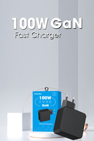 USB-C 120W GaN PC tahan api pengisi daya dinding QC 3.0/PD dapat dilipat kabel ditarik ramah lingkungan ponsel 5V/2A