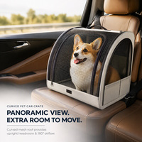 Sac de transport pliable pour animaux de compagnie, cage de voyage souple avec fenêtres en maille pour chat et petit chien