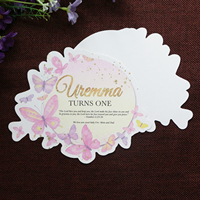 Tarjeta de Invitación Creativa con Diseño de Mariposas para Boda, Cumpleaños, Quinceañera, Impresión a Color