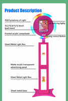 Exclusiva Cabina de Fotos Comercial para iPad de 11 Pulgadas con Luces LED Multicolor para Fiestas de Cumpleaños