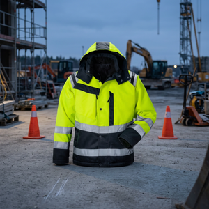 New Arrival ANSI Class 2 Reflective Safety Winter <b>Jacket</b> for <b>Workers</b> Customized Logo Waterproof Unisex OEM/ODM Service JNA Group - Product Image 3