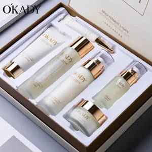 Okady Organic Beauty Care Kit Product Niacinamide Vitamin C Whitening Moisturizer Nourishing Anti Aging Serum Skin Care Set