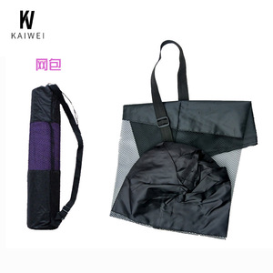 Bolsa de malla para colchoneta de yoga Kaiwei, 30x70cm, resistente al agua, con cierre de cremallera, mochila de yoga de poliéster y algodón para práctica de yoga - Product Image 2