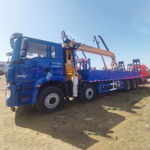 Shacman Delong 8X4 Heavy Duty Truck Mounted Crane, 400HP Hydraulic Telescopic <b>Boom</b> Crane for Heavy Cargo Transportation for Sale - Product Image 3