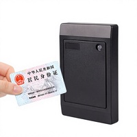 NFC IC Lesegerät für ID-Karten der zweiten Generation mit Wiegand-Protokoll, serieller Schnittstelle, Zugangskontrollterminal, 13,56 MHz, beige/schwarz, ABS-Material