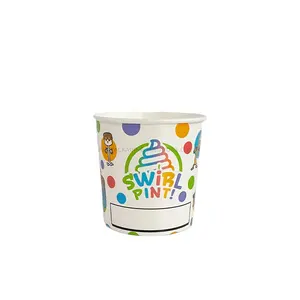 Venti מותאם אישית 20 עוז קשת צבע קשת מנוקד קריקטורה שוקולד אייקון גביע מבריק עבור יוגורט סורבה יוגורט גלידת סורבה יוגורט