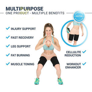 भारी शुल्क फिटनेस योग खेल घुटने के पैड चमड़े की जांघ की पट्टियों और कॉर्सेट के लिए कॉर्सेट, कस्टम लोगो टखने पट्टियाँ - Product Image 4