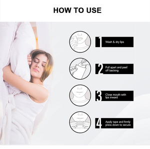 2023 New Arrivals Custom Packing Anti Snoring Mouth Tapes Improved Night Time Sleeping Sleep <b>Strips</b> X Shape for Adults OEM - Product Image 5