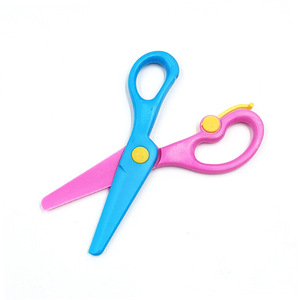 Nahe Student Safety Craft Scissors Colorful Plastic Anti-Pinch For Kids Art Diy Home Use - Product Image 5
