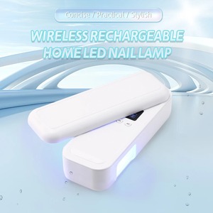 48W Cordless Rotatable UV Nail <b>Lamp</b>, Rechargeable <b>Wireless</b> Nail Dryer with UV Protection Design for Gel Polish Rhinestone Glue - Product Image 2