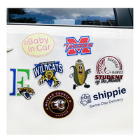 Imanes Decorativos Grandes para Autos, Resistentes a los Rayos UV y a la Intemperie, con Impresión Personalizada de Logotipo, Reutilizables, Reflectantes, de Seguridad