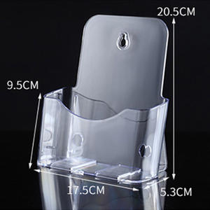 Porte-brochures mural en plastique de qualité, porte-brochures en acrylique, porte-brochures pliable en acrylique suspendu - Product Image 5