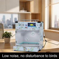 ECOmini Couveuse Intelligente pour Perroquets, Boîte d'Isolation à Température et Humidité Constantes pour Nourrissons d'Oiseaux, avec Tiroir de Nettoyage Amovible