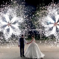 Fontaine de Scène Argentée et Dorée de Haute Qualité 3m30s, Pyrotechnie Froide, Feux d'Artifice d'Intérieur, Fontaine de Scène Froide