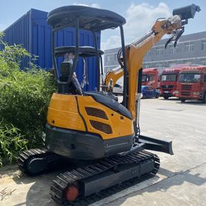 Escavatore piccolo idraulico Mini escavatore cingolato 2500kg HT25 in gomma escavatore scavatore macchina con secchio - Product Image 3