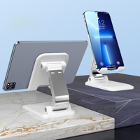 Support de téléphone et de tablette réglable en silicone ABC + Support flexible et convivial pour le bureau emballé avec tous les Smartphones-Pliable Pratique