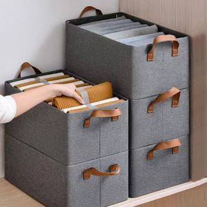 Cajas de Almacenamiento para el Hogar, Organizador de Ropa Plegable de Tela, Organizador de Cajones para Armario, para Camisas, Pantalones y Jeans - Product Image 3