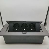 Boîtier de prises escamotable de table 16A 13A, anti-poussière, norme UE