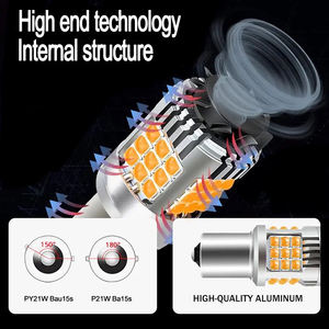 CAR-REFINE Canbus Blanc Ambre 3156 3157 T20 Ba15S Ba15D Bau15S P21W Py21W 1156 1157 7440 7443 Led <span class=keywords><strong>Ampoule</strong></span> De Voiture Signal Lumière Brouillard Lampe - Product Image 3