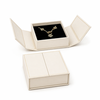Boîte à bijoux personnalisée bleu nuit à double porte, emballage en feuille d'or Star Trail, boîte cadeau de luxe pour les marques de vente au détail et en gros