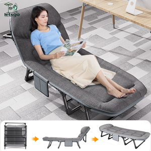 <span class=keywords><strong>Cama</strong></span> Plegable Individual Portátil para el Hogar, <span class=keywords><strong>Cama</strong></span> para la Siesta en la Oficina, Silla Reclinable Multifuncional, <span class=keywords><strong>Cama</strong></span> Simple para Apartamento o Campamento - Product Image 2