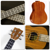 23-inch Solid Mahogany Body Acoustic Nylon String Ukulele for Beginners Children's Instrument Made in Guangdong