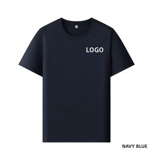 Wholesale Solid <b>Plain</b> Pima Cotton Polyester Spandex Men's T-Shirt Custom Printed Moisture Wicking Breathable Unisex <b>Tee</b> Shirts - Product Image 4