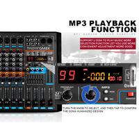 Haut-parleurs de fête F10 à prix d'usine, 10 pouces, avec micro sans fil et mixeur audio 8 canaux, enceintes portables pour scène