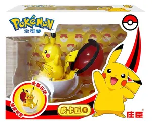 Juguete para regalo para niños, figura de juguete de deformación, Pikachu Charizard Monster Poke Ball, modelo de regalo, caja ciega pokemoned