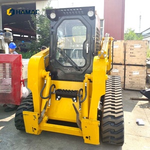 HAMAC Diesel Skid Steer Loader 890kg <b>Loading</b> Capacity Crawler Moving Type Skidsteer Track Loader for Earthmoving Projects - Product Image 4