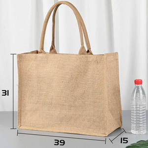 Bolsas <span class=keywords><strong>de</strong></span> Playa <span class=keywords><strong>de</strong></span> Yute <span class=keywords><strong>de</strong></span> 30*30*15cm con Asa Resistente, Bolsa <span class=keywords><strong>de</strong></span> Compras y Viaje para Pascua, Mujeres, Mamás, Maestras, Amigas, Damas <span class=keywords><strong>de</strong></span> Honor - Product Image 3