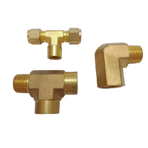 HI-TEK HK Raccord à trois voies en <span class=keywords><strong>cuivre</strong></span> poli forgé à basse pression à serrage rapide, résistant à l'eau et à la poussière, épaissi - Product Image 4