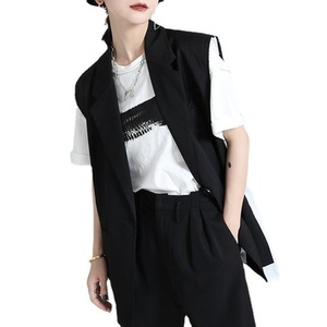 2023 été nouveau Design sens dos épissage chemise <span class=keywords><strong>gilet</strong></span> <span class=keywords><strong>gilet</strong></span> spectacle mince costume <span class=keywords><strong>gilet</strong></span> femmes 2128 - Product Image 4